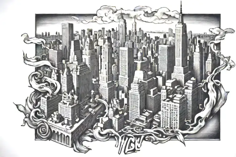 nyc xii tattoo design idea