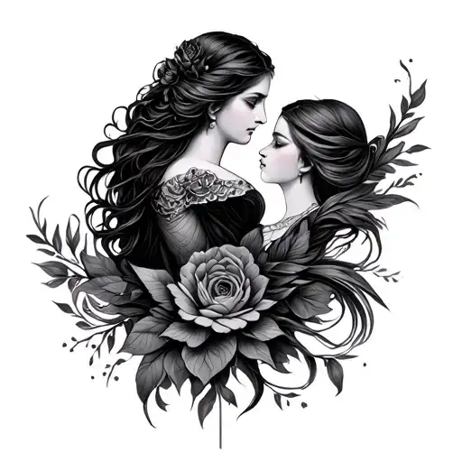 Gemini And Virgo tattoo design idea