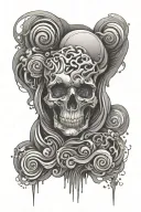 overthinking abstract design featuring tattoo design idea