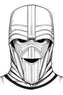 Sith Lord revan mask mixed tattoo design idea