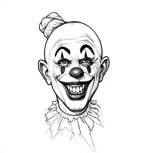 art the clown tattoo design idea