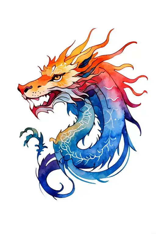 leo and dragon tattoo design tattoo design idea