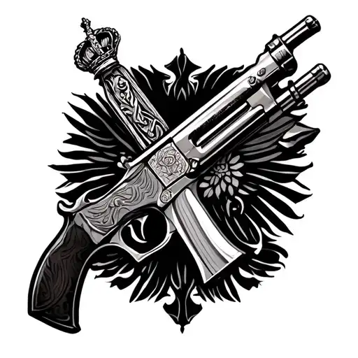 Hungary weapon tattoo design idea