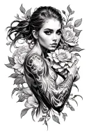 On Triceps tattoo design idea