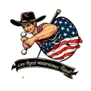 funny golf tattoo design idea