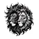 Leo and virgo and aquarius tattoo design idea