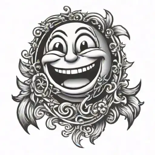 Nirvana smiley face tattoo design idea