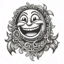 Nirvana smiley face tattoo design idea