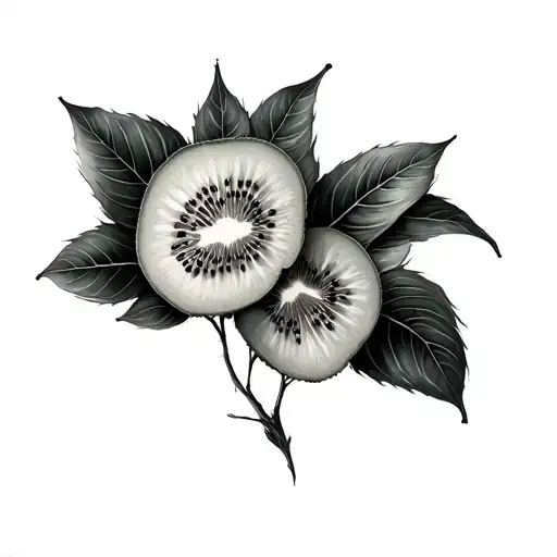 kiwi tattoo design idea