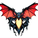 Mothman Cryptid tattoo design idea