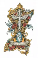 holy trinity tattoo design idea