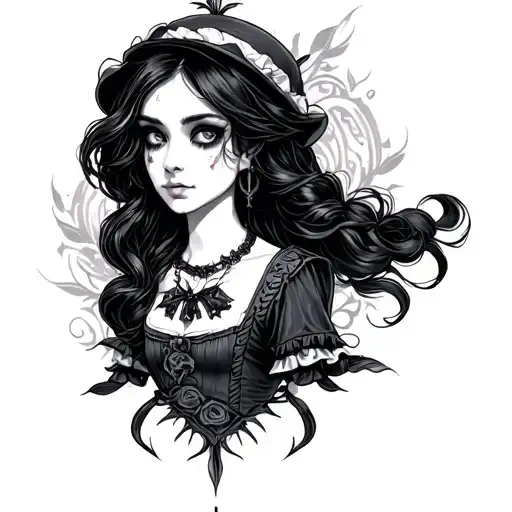 Alice Madness Returns tattoo design idea
