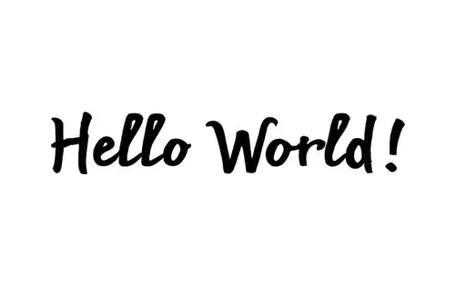 "Hello World！" tattoo design idea