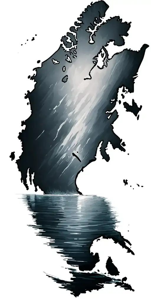 Canada, Bahamas, water, islands tattoo design idea