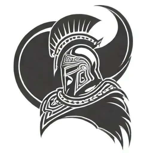 300 movie spartan tattoo design idea