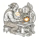 welder working tattoo design idea