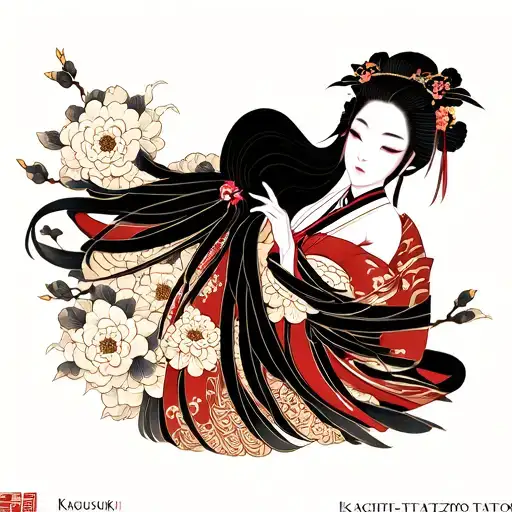 Kaguya Otsutsuki tattoo design tattoo design idea