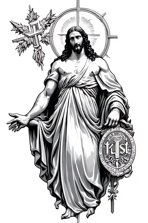 Ave Christus Rex tattoo design idea