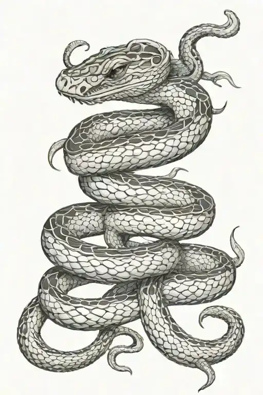 serpent tattoo design idea