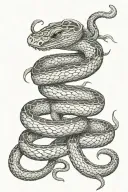 serpent tattoo design idea