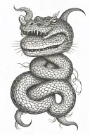 serpent tattoo design idea