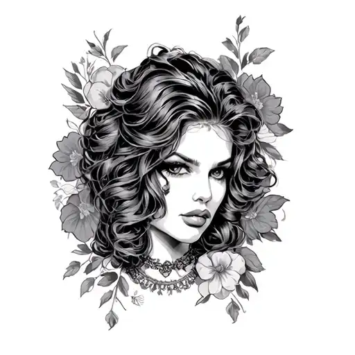 Prostitute tattoo design idea