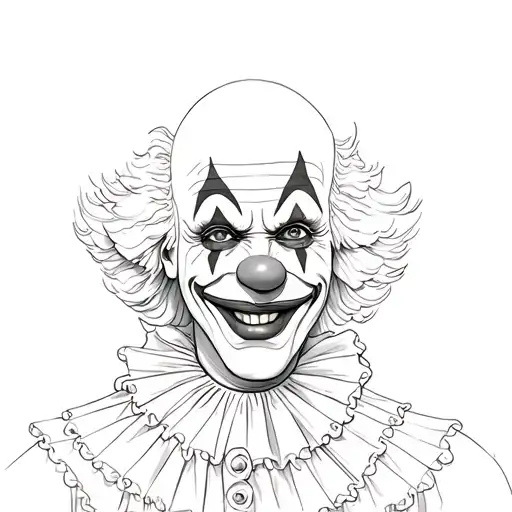 art the clown tattoo design idea