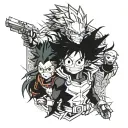 my hero academia tattoo design idea