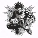 my hero academia tattoo design idea