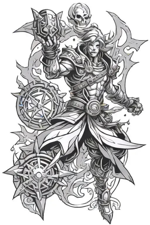 arcane league of legends Vi de Arcane tattoo design idea