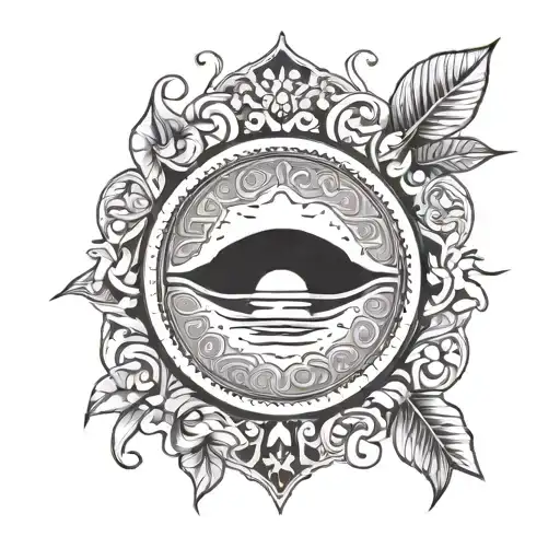 Nicaragua pottery art inspired tattoo, San Juan del oriente tattoo design idea