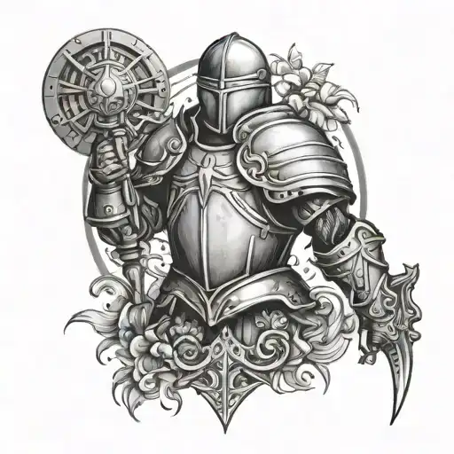 Full Armor Of God tattoo design idea