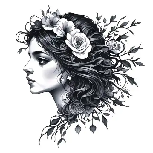 Persephone tattoo design idea
