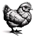 Baby Chicken tattoo design idea
