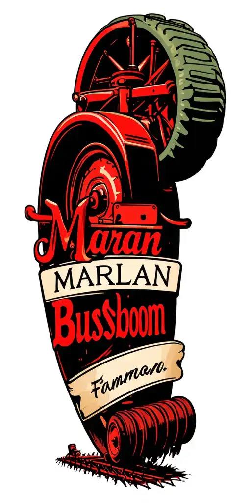 "Marlan Busboom" old Farmall M tractor plowing tattoo design idea