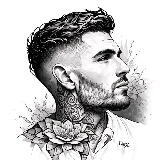 Massage therapist  male tattoo design idea