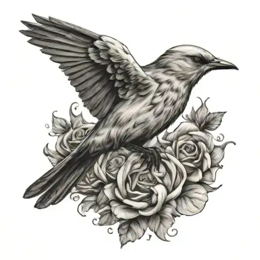 EMINEM mocking Bird tattoo design idea