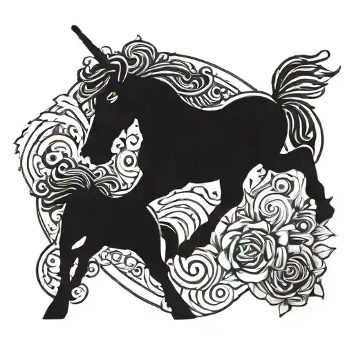 my rifle, my pony, and me tattoo design idea