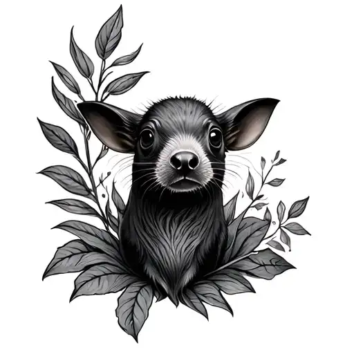 Mole tattoo design idea