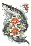 learn to swim tattoo design idea