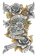 soul love faith purpose tattoo design idea
