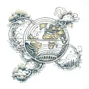element earth tattoo design idea