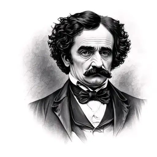 Edgar Allan Poe tattoo design idea