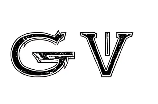 "GV" tattoo design idea