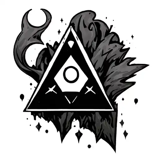 bill cipher Gravity Falls tattoo design idea