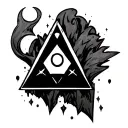 bill cipher Gravity Falls tattoo design idea