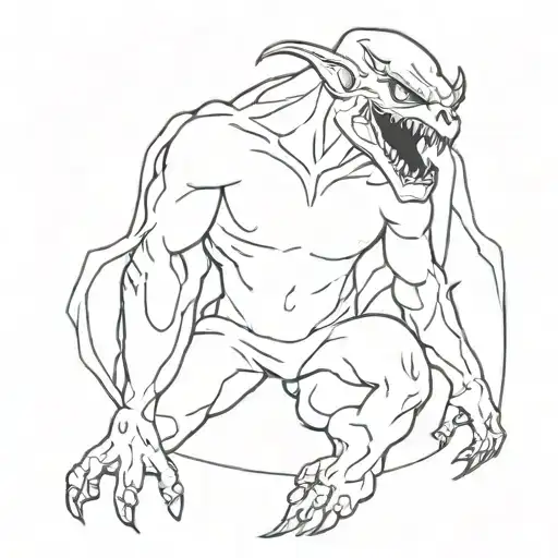 lord of the ring Balrog tattoo design idea