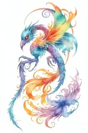 Scorpio Phoenix tattoo design idea