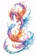 Scorpio Phoenix tattoo design idea