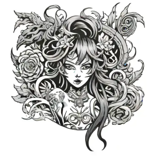 Hentai tattoo design idea